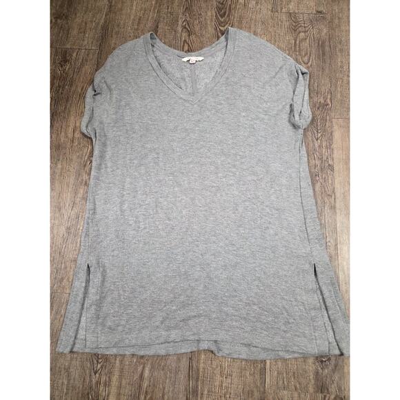 Z by Zobha Studio Tee Heather Light Grey Yoga Shirt Size XL Super Soft - Picture 1 of 4